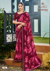 Flowers Vol 1 By Kashvi Major Georgette Best Saree Wholesale Shop In Surat

